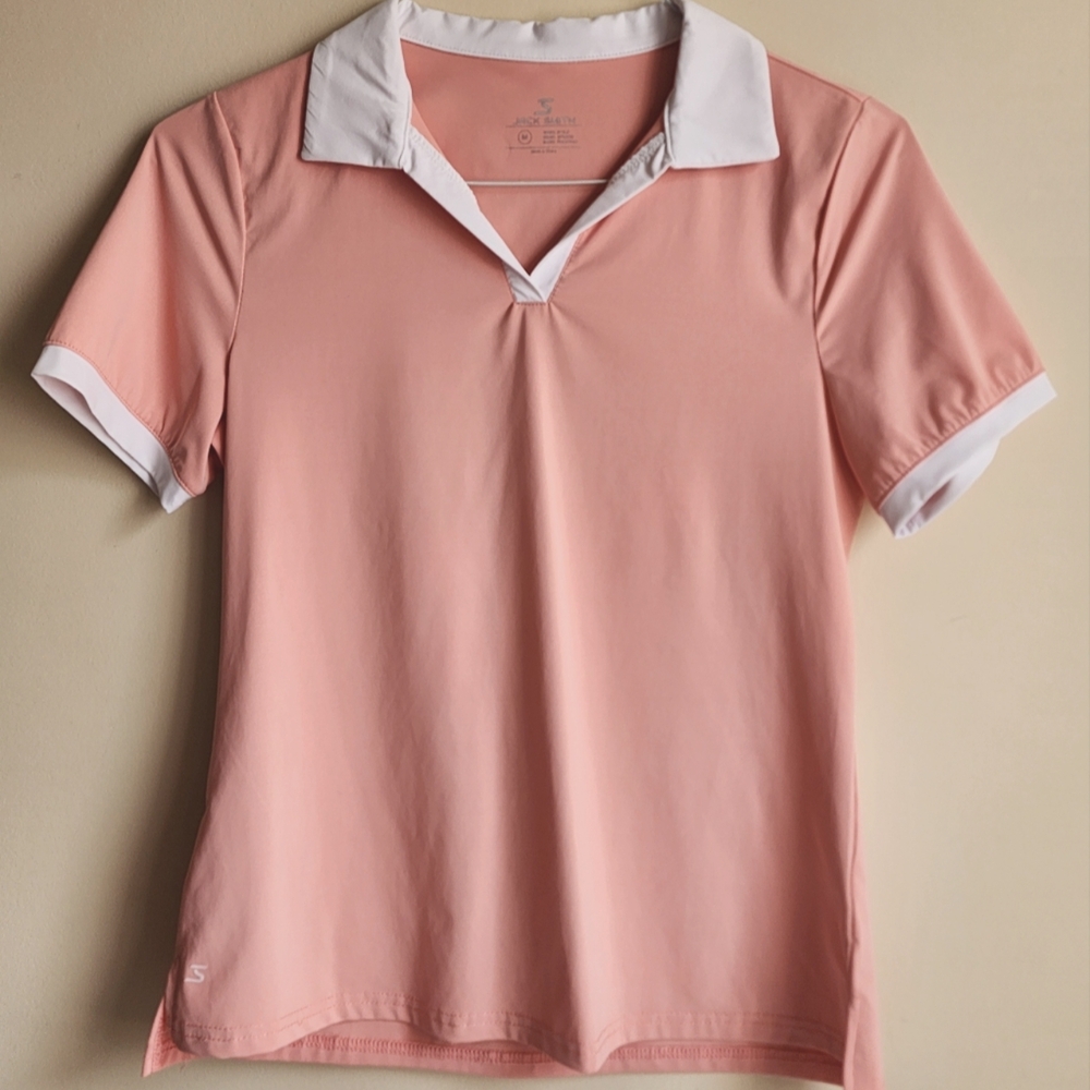 Jack Smith Golf Polo UPF 50+ Short Sleeve Polo in Coral